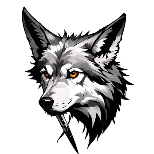 Wolf Fenris With A Falk And Blades