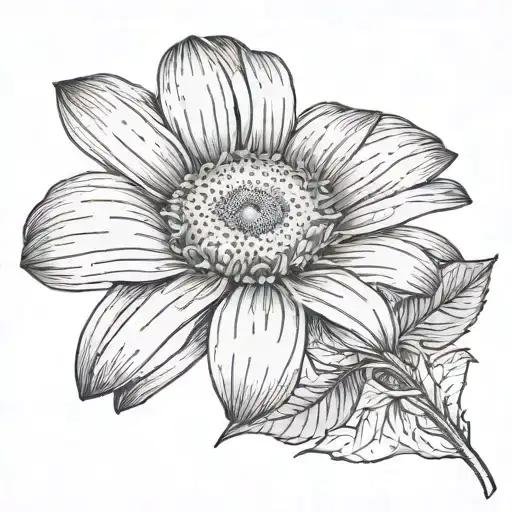 Daisy With The Stem Saying Let Them