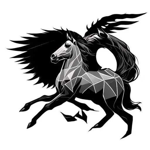 Full Back Geo Symetric Sagittarius Zodiac Sign