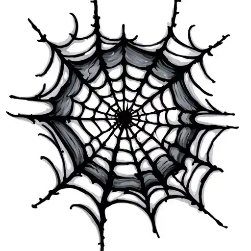 Negative Shade Spider Web