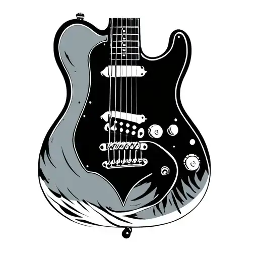Guitar With Shadow