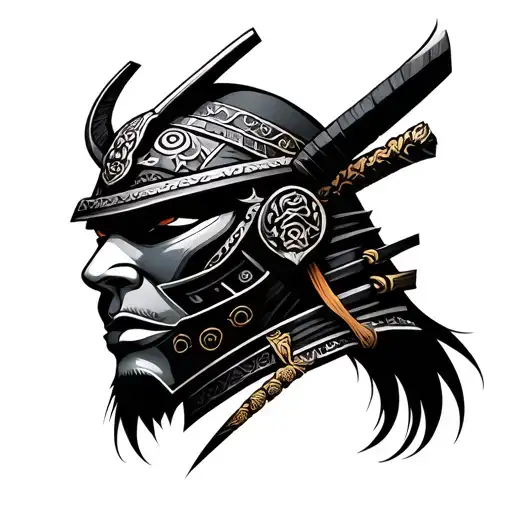 Samurai Mask Cyberpunk Inspired