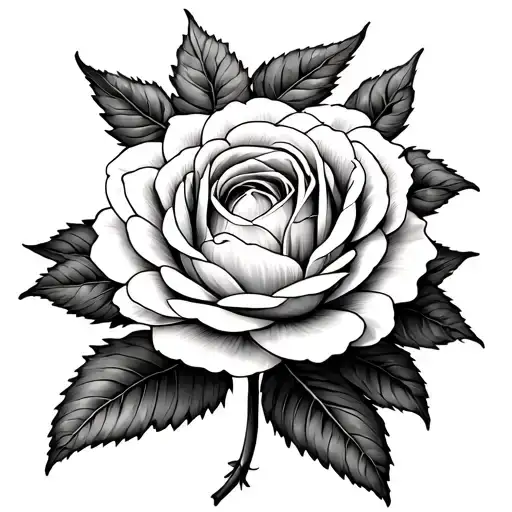 Chrysanthemum And Rose Intertwined