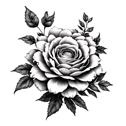 Chrysanthemum And Rose