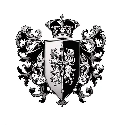 Coat Of Arms Of Russia In The Style Of Gothic Architecture