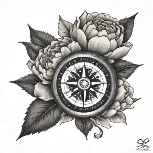 Compass And Peony