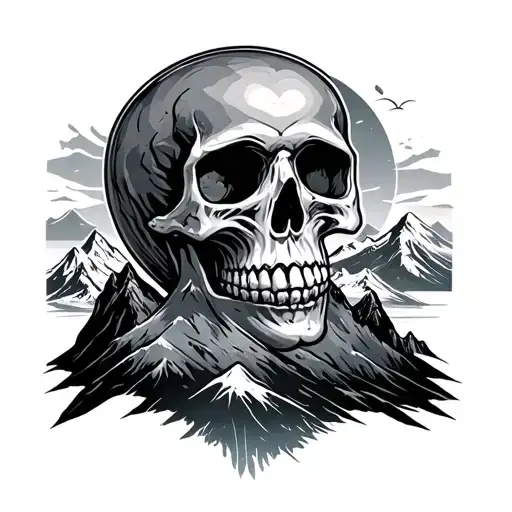 Dear Skull With A Mountain