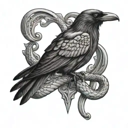Crow And Snake