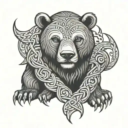 Viking Knotwork Bear