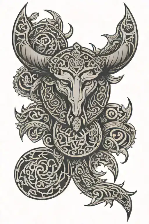 Nordic Viking Tattoo All Symbol