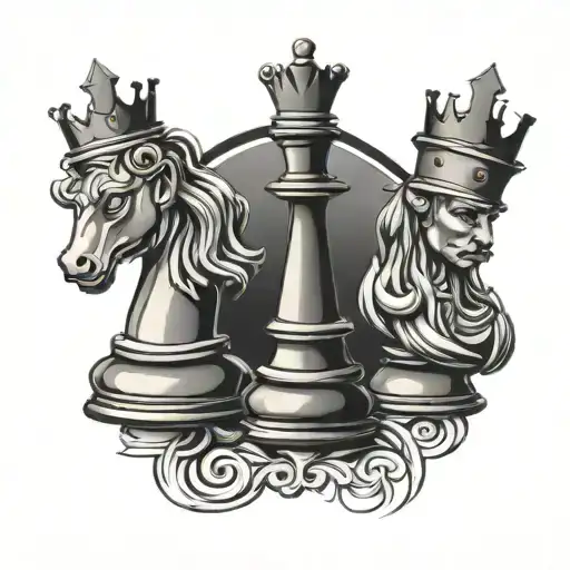 Chess King And Queen Chess Piece