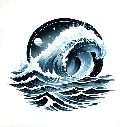 Atlantic And Human Ocean On The Back