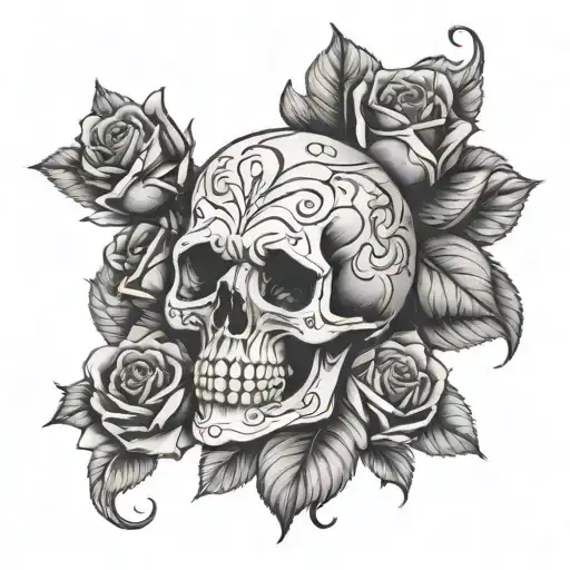 Skull Roses