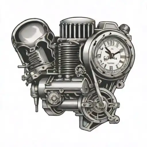 Motor Piston And Clock