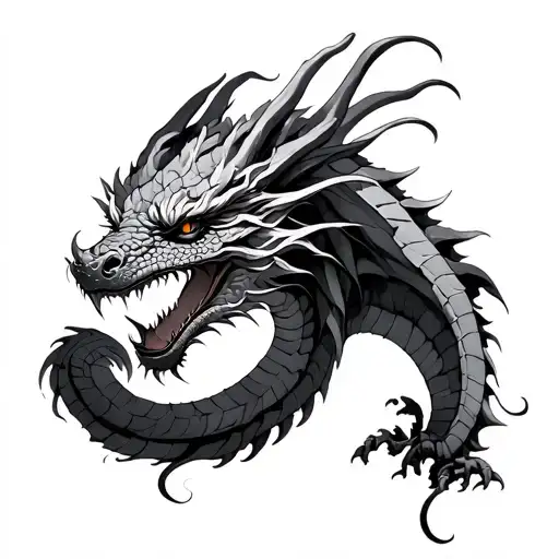 Fine Line Dragon