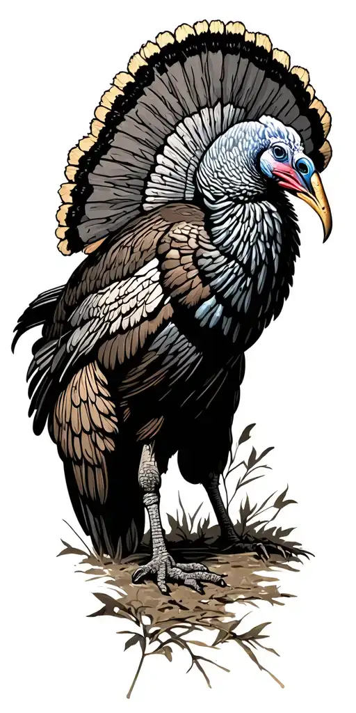 Turkey Hunting Scene