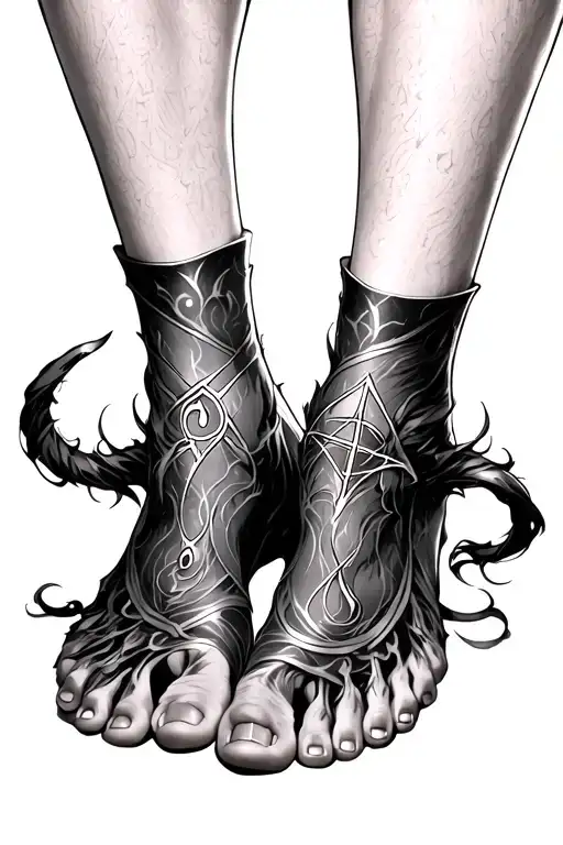 Anime Feet Satanism Occult Demon