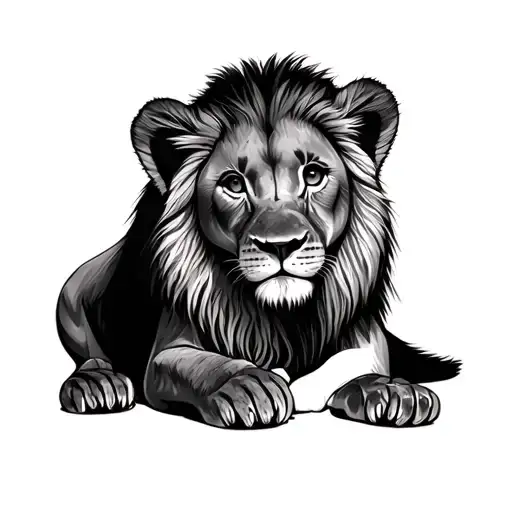 Dad Daughter Lion Cub