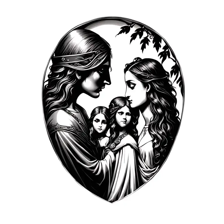 Family Inspired By Lord Of The Rings Jewellery Standing