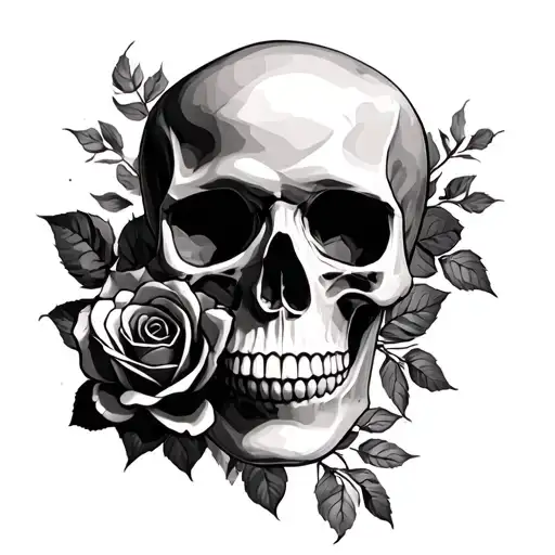 Skull And Roses