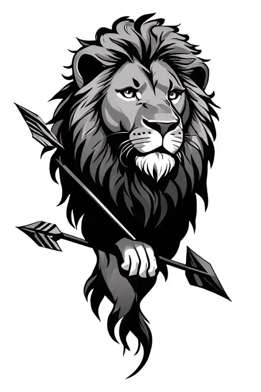Lion With Arrow