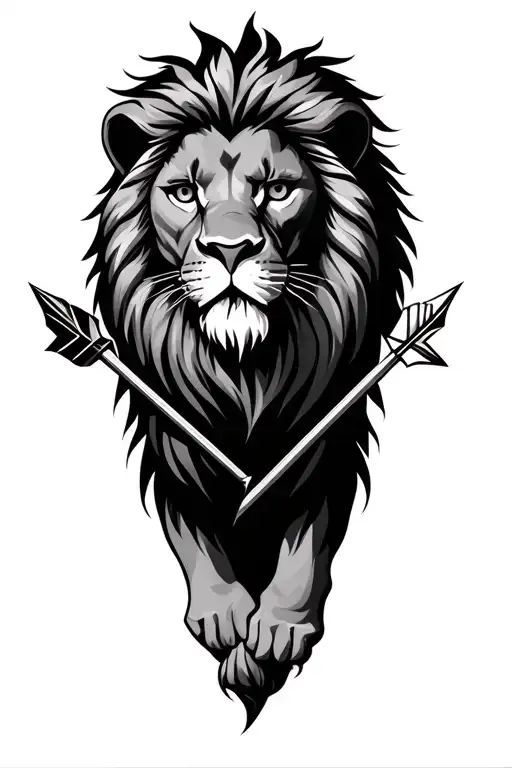 Lion With Arrow