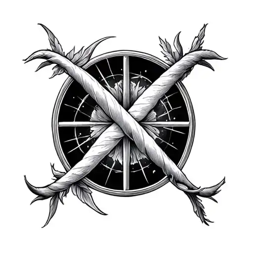 Aquarius And Libra Symbol Intertwined