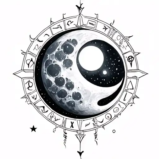 Zodiac Cancer Sign With Moon