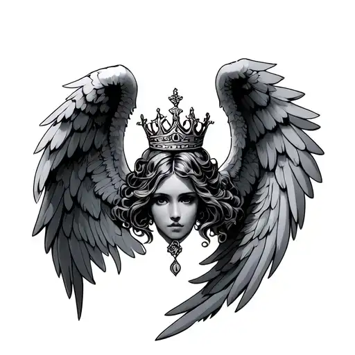 Angel Wings And A Crown