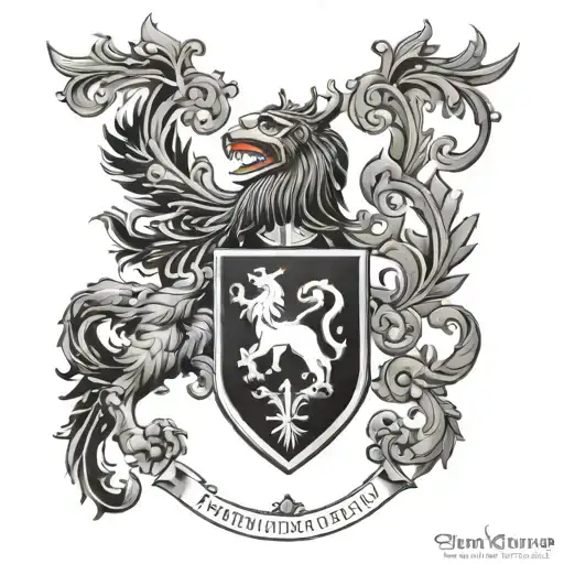 Scottish Coat Of Arms Tattoo Design