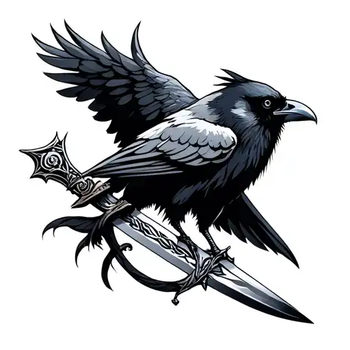 Nordic Crow Sword