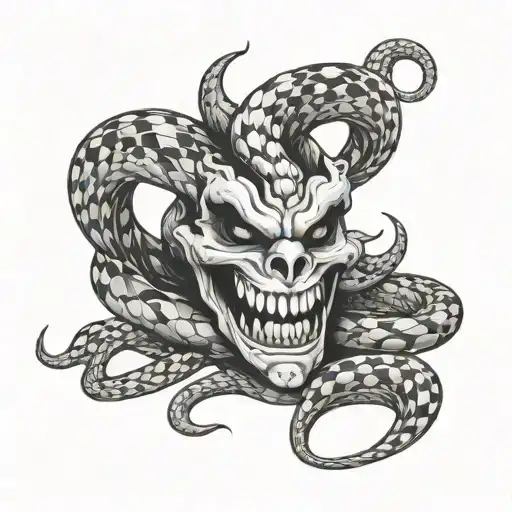 Jester Smile Chain Snake Dark Magic