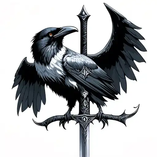 Nordic Crow Sword