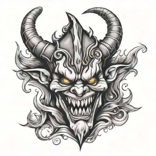 Demon Jester Smile Warlock