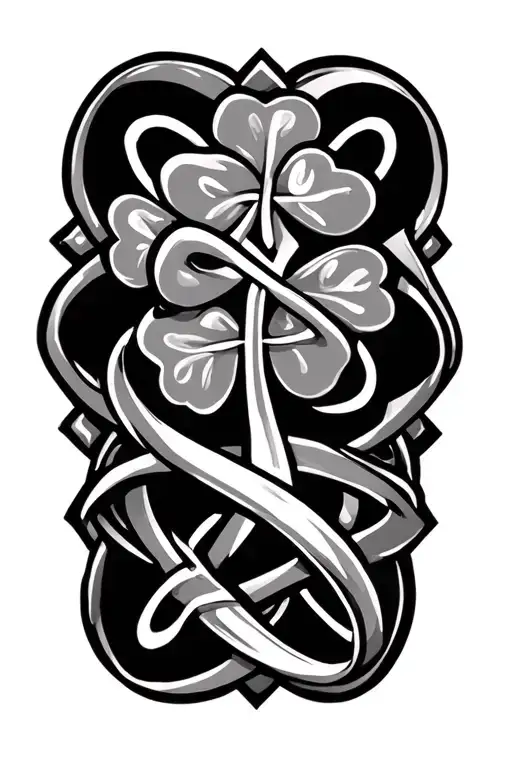 Celtic Shamrock Intertwined