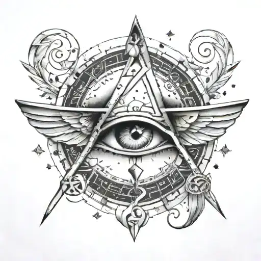 Name Yasam With Aries Constellation And Eye Of Horus