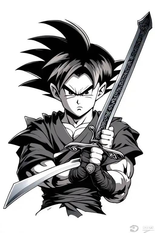 Trunks From Dragonball Super With Sword