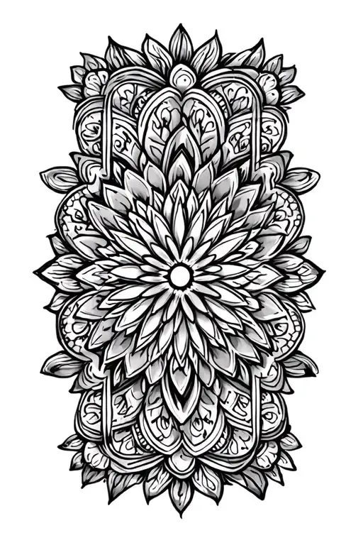 Triade As A Mandala With Ornaments