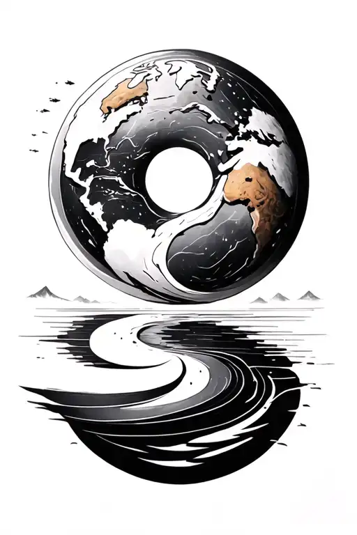 Enso Circle Looks Like Earth