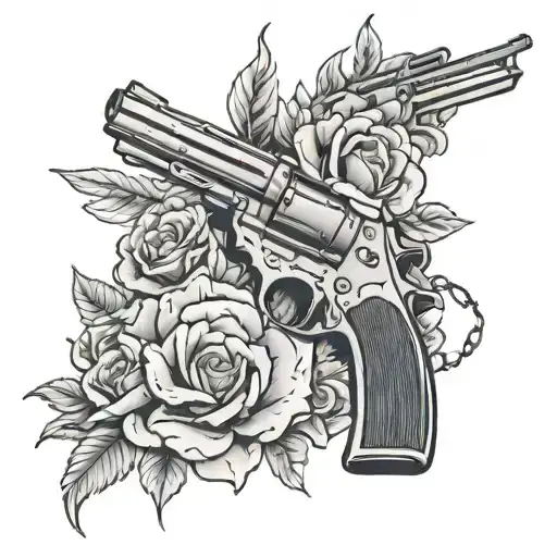 Gun Life Or Death Flowers