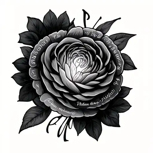 Bracelet Style Tattoo With Names Incorporated