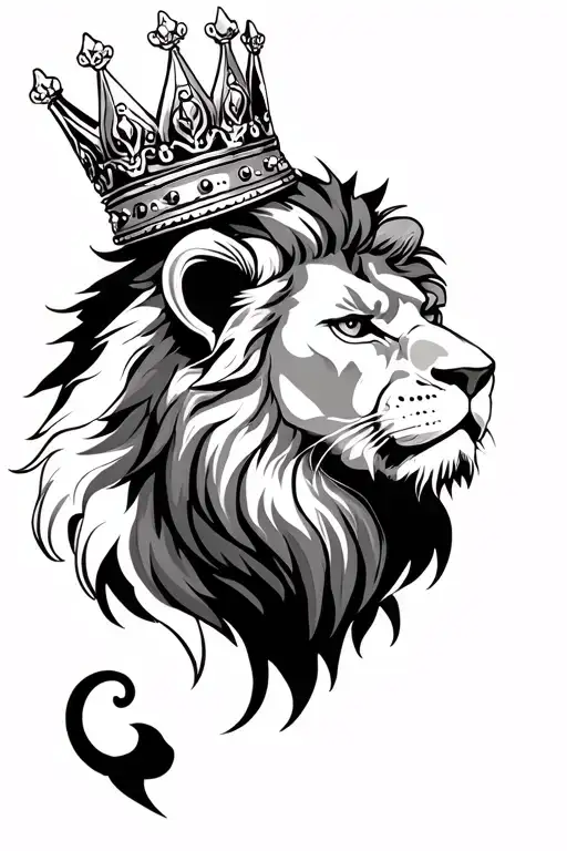 Lion With Crown