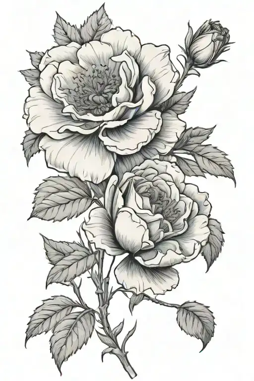 Rose Poppy Carnation Aster Flower