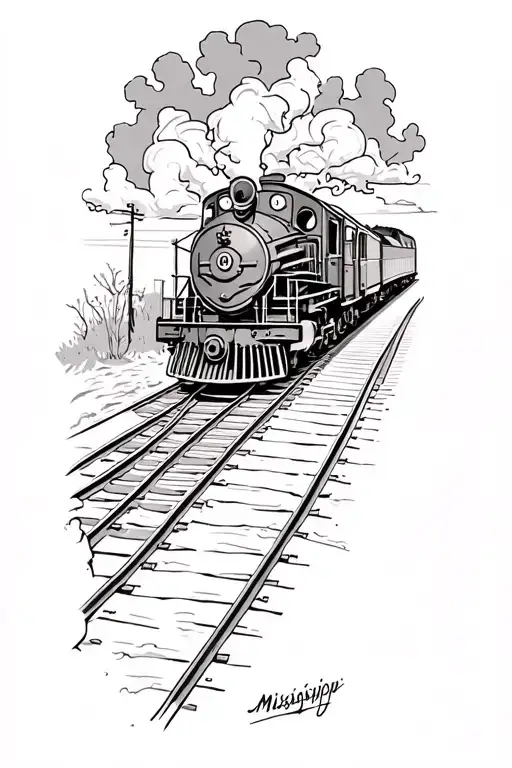 Ghost Train With Tracks Georgia Mississippi