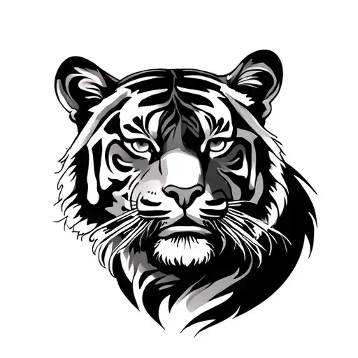 Shivaji Maharaj And Tiger Face