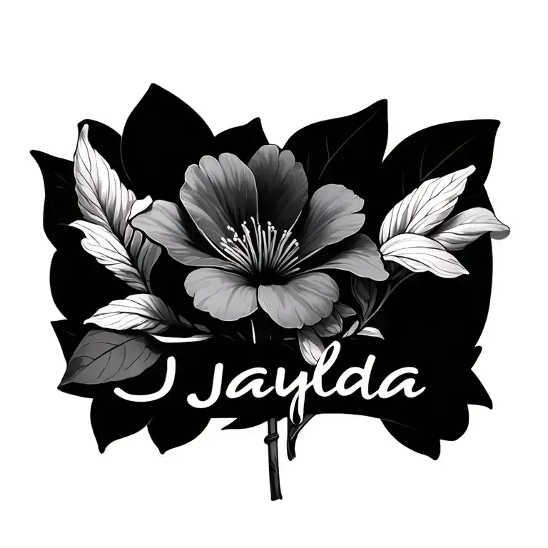 Jasmine Flower With Name Jayda