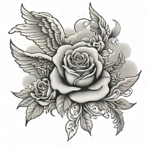 Roses Angels Money Clouds