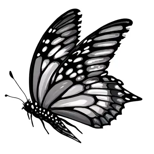 Butterfly With Angel Wings