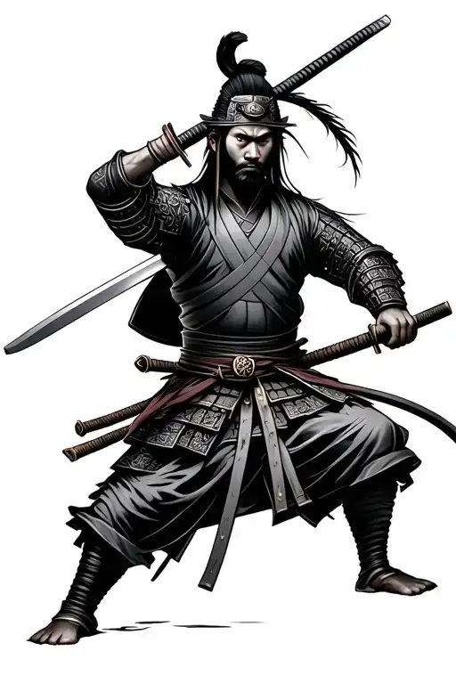 Samurai With Katana
