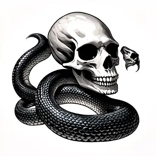 Skull & Snake